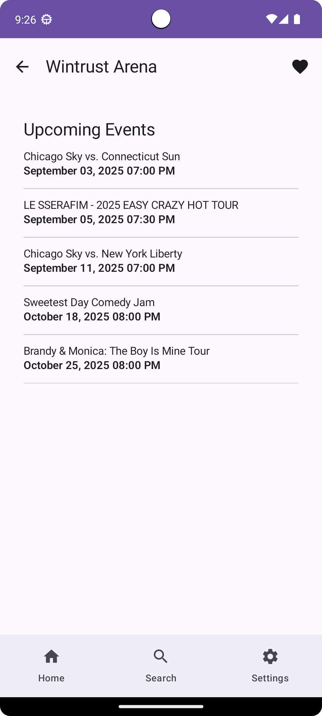 Event Evader Search Results