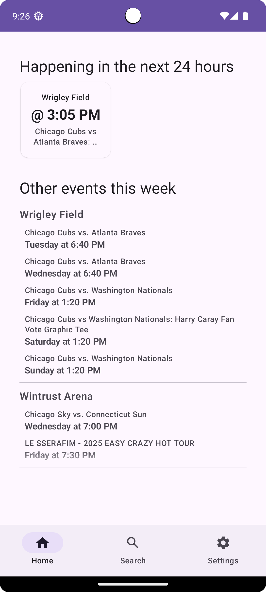 Event Evader Home Screen