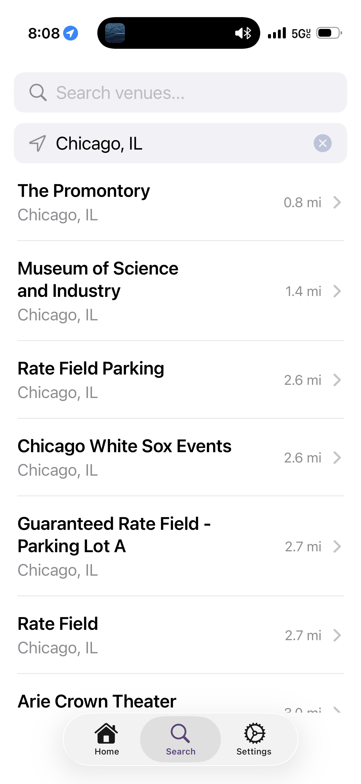 Event Evader iOS Search